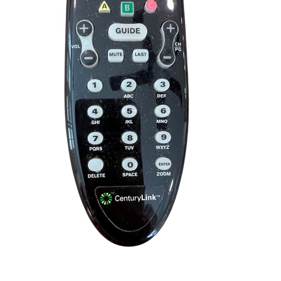 CenturyLink Black Universal TV Remote Control Buttons Guide Volume & Channels - Picture 2 of 3